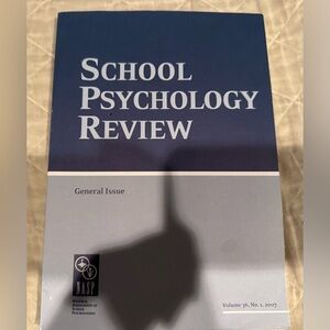 School psychology review- general issue
